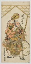 Schauspieler Bando Sanpachi I als Asahina Saburo, Edo-Periode, 1769